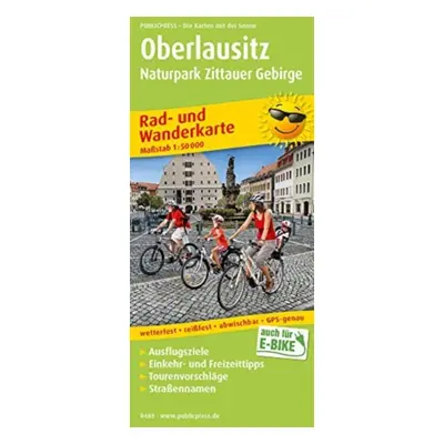 "Upper Lusatia, cycling and hiking map 1:50,000" - "" ("")(Sheet map, folded)