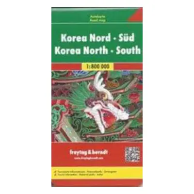 "Korea North - South Road Map 1:800 000" - "" ("")(Sheet map, folded)