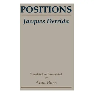 "Positions" - "" ("Derrida Jacques")(Paperback)