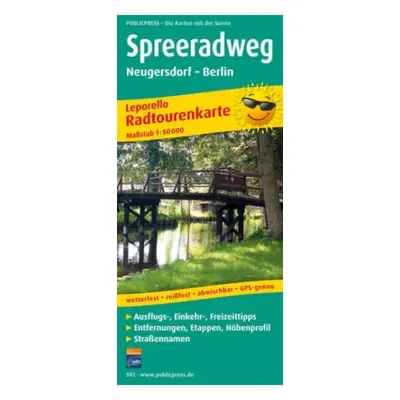 "Spree Cycle Path, cycle tour map 1:50,000" - "" ("")(Sheet map, folded)