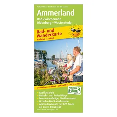 "Ammerland, cycling and hiking map 1:50,000" - "" ("")(Sheet map, folded)