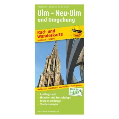 "Ulm - Neu-Ulm and surroundings, cycling and hiking map 1:50,000" - "" ("")(Sheet map, folded)