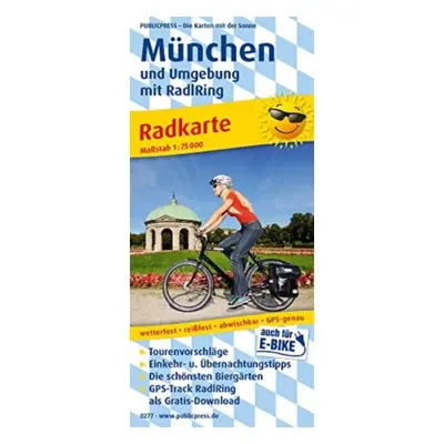 "Munich and the surrounding area with RadlRing" - "" ("")(Sheet map, folded)