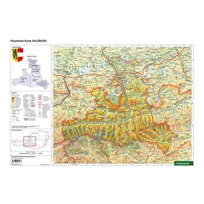 "Desk pad DUO, school map Salzburg 1:400,000" - "" ("")(Sheet map, folded)