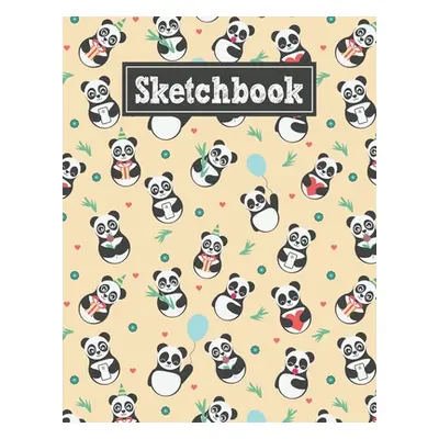 "Sketchbook: 8.5 x 11 Notebook for Creative Drawing and Sketching Activities with Unique Panda T