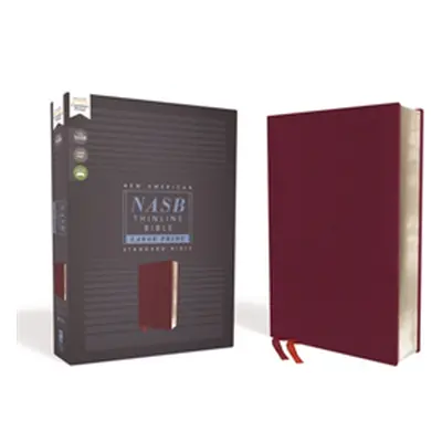 "Nasb, Thinline Bible, Large Print, Bonded Leather, Burgundy, Red Letter Edition, 1995 Text, Com