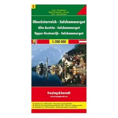 "Sheet 2, Upper Austria - Salzkammergut Road Map 1:200 000" - "" ("")(Sheet map, folded)