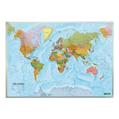 "Wall map marker board: The World, international 1:40,000,000" - "" ("")(Sheet map, folded)