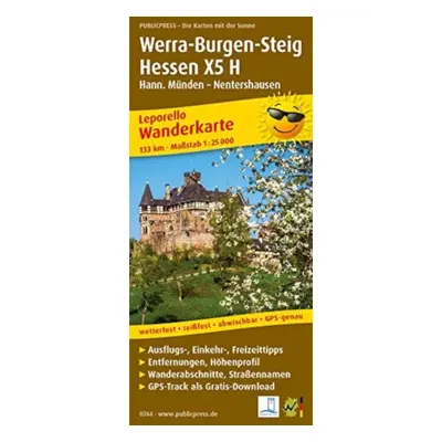 "Werra-Burgen-Steig Hesse X5 H, hiking map 1:25,000" - "" ("")(Sheet map, folded)