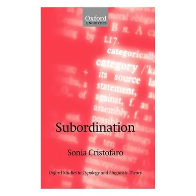 "Subordination" - "" ("Cristofaro Sonia")(Pevná vazba)