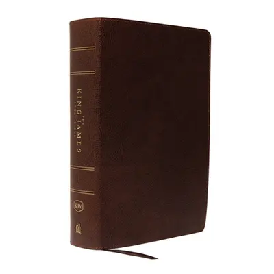 "The King James Study Bible, Bonded Leather, Brown, Full-Color Edition" - "" ("Thomas Nelson")(B