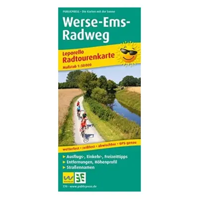 "Werse-Ems cycle path, cycle tour map 1:50,000" - "" ("")(Sheet map, folded)