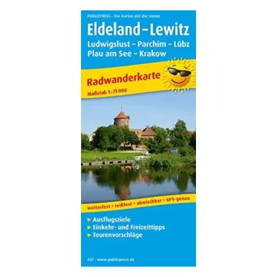 "Eldeland - Lewitz, Radkarte 1:75.000" - "" ("")(Sheet map, folded)