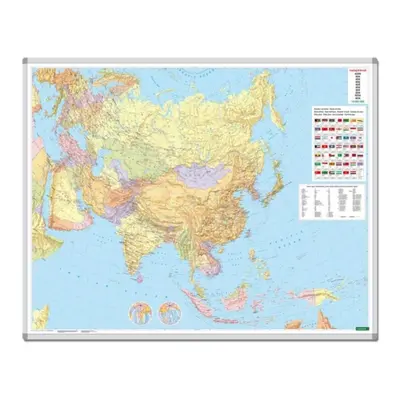 "Asia, wall map 1:9 million, marking board, freytag & berndt" - "" ("")(Sheet map, folded)