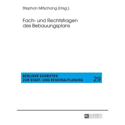 "Fach- Und Rechtsfragen Des Bebauungsplans" - "" ("Mitschang Stephan")(Paperback)