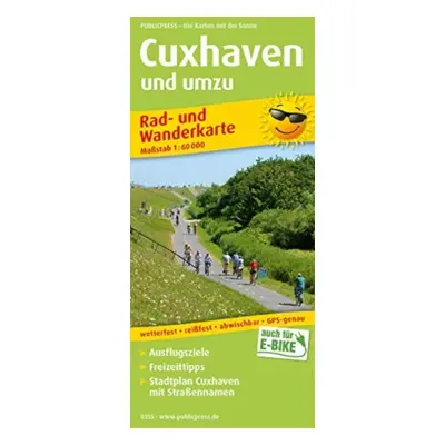 "Cuxhaven and around, cycling and hiking map 1:60,000" - "" ("")(Sheet map, folded)