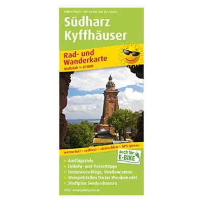 "Southern Harz - Kyffhauser, cycling and hiking map 1:50,000" - "" ("")(Sheet map, folded)