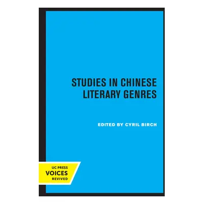 "Studies in Chinese Literary Genres" - "" ("Birch Cyril")(Paperback)