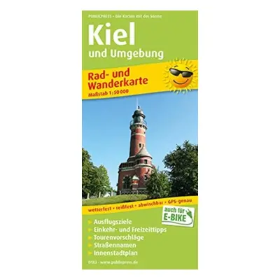 "Kiel and surroundings, cycling and hiking map 1:50,000" - "" ("")(Sheet map, folded)