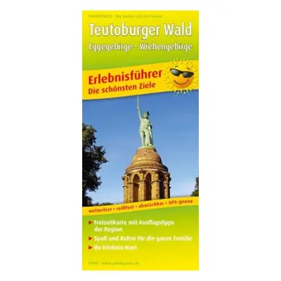 "Teutoburg Forest, adventure guide and map 1:170,000" - "" ("")(Sheet map, folded)