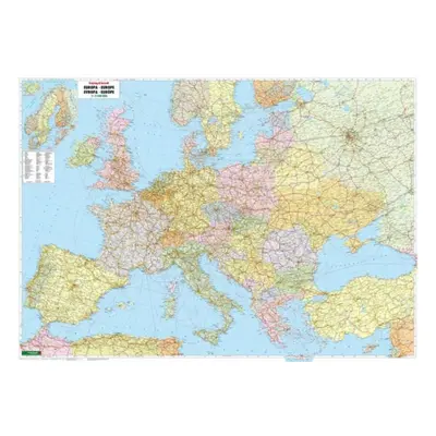 "Political Europe, wall map 1:2,600,000, magnetic marking board, freytag & berndt" - "" ("")(She