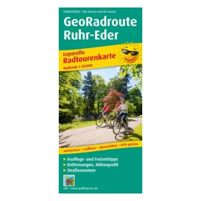 "GeoRadroute Ruhr-Eder, cycle tour map 1:50,000" - "" ("")(Sheet map, folded)