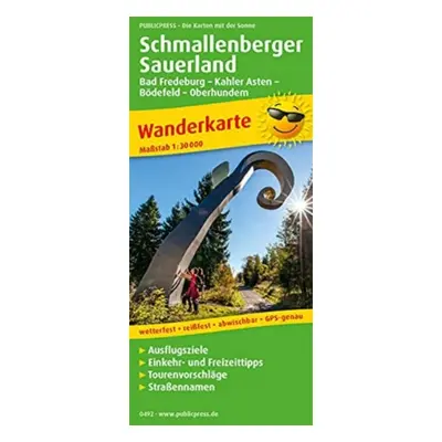 "Schmallenberger Sauerland, hiking map 1:30,000" - "" ("")(Sheet map, folded)