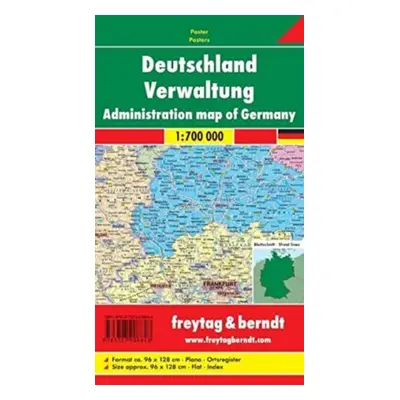 "Wall map marker board: Germany administration 1:700,000" - "" ("")(Sheet map)