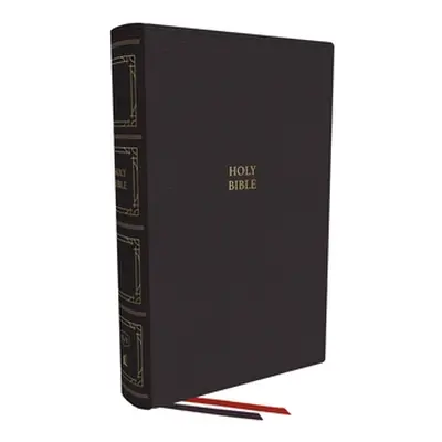 "Kjv, Paragraph-Style Large Print Thinline Bible, Genuine Leather, Black, Red Letter, Comfort Pr