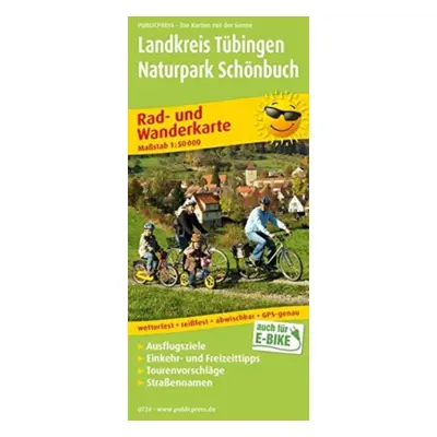 "District of Tubingen - Schoenbuch Nature Park, cycling and hiking map 1:50,000" - "" ("")(Sheet