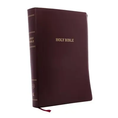 "KJV, Reference Bible, Super Giant Print, Leather-Look, Burgundy, Indexed, Red Letter Edition" -