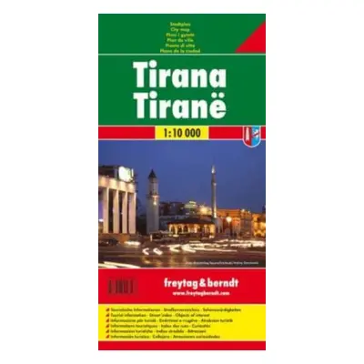 "Tirana Map 1:10.000" - "" ("")(Sheet map, folded)