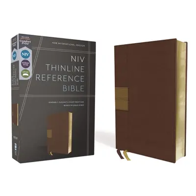 "Niv, Thinline Reference Bible, Leathersoft, Brown, Red Letter, Comfort Print" - "" ("Zondervan"