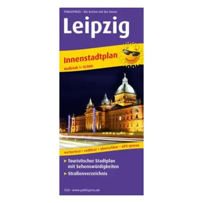 "Leipzig, downtown map, city map 1:16,000" - "" ("")(Sheet map, folded)