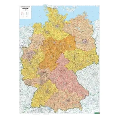 "Wall map magnetic marker board: Germany postcodes 1:700,000" - "" ("")(Sheet map, folded)