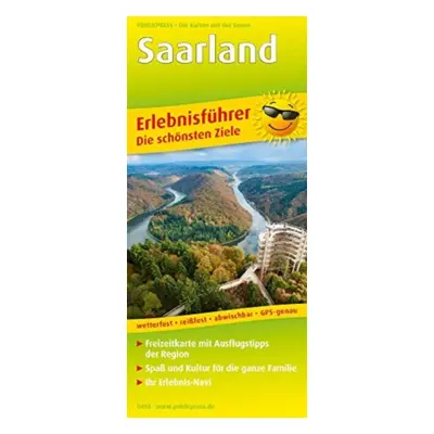 "Saarland, adventure guide and map 1:120,000" - "" ("")(Sheet map, folded)