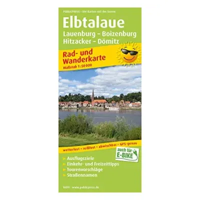 "Elbtalaue, cycling and hiking map 1:50,000" - "" ("")(Sheet map, folded)