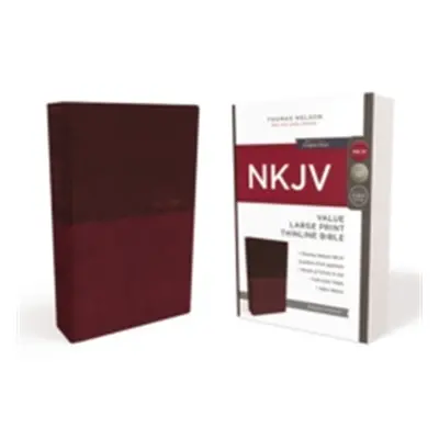 "NKJV, Value Thinline Bible, Large Print, Imitation Leather, Burgundy, Red Letter Edition" - "" 