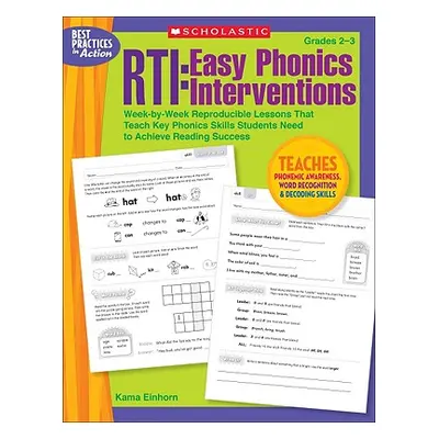 "Rti: Easy Phonics Interventions: Week-By-Week Reproducible Lessons That Teach Key Phonics Skill