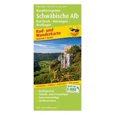 "Swabian Alb biosphere area, cycling and hiking map 1:50,000" - "" ("")(Sheet map, folded)