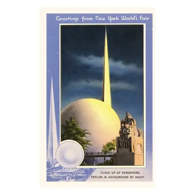 "Vintage Journal Greetings from New York World's Fair, Trylon and Perisphere" - "" ("Found Image