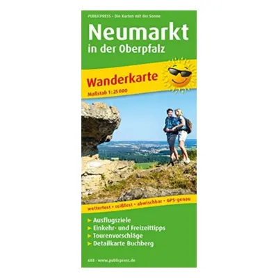 "Neumarkt in der Oberpfalz, hiking map 1:25,000" - "" ("")(Sheet map, folded)