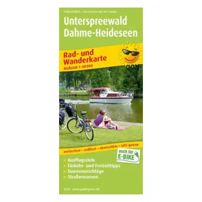 "Unterspreewald - Dahme-Heideseen, cycling and hiking map 1:50,000" - "" ("")(Sheet map, folded)