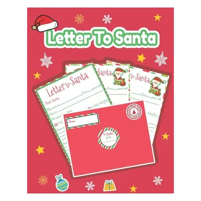 "Letter to Santa: Letter to Santa: Kit with Stickers and red Envelopes to write a Letter to Sant