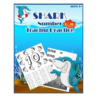 "SHARKSNUMBER Tracing Practice: Handwriting Workbook, Number Tracing Books for Kids Ages 3-5" - 