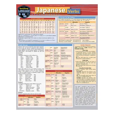 "Japanese Verbs" - "" ("BarCharts Publishing Inc.")(Fold-out book or chart)