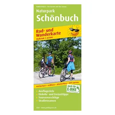 "Schoenbuch Nature Park, cycling and hiking map 1:25,000" - "" ("")(Sheet map, folded)