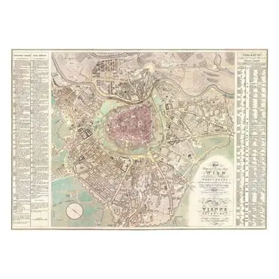 "Wall map: Vienna and its suburbs 1824 on special paper" - "" ("")(Sheet map, folded)