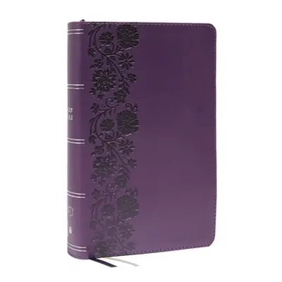 "Kjv, Personal Size Large Print Single-Column Reference Bible, Leathersoft, Purple, Red Letter, 