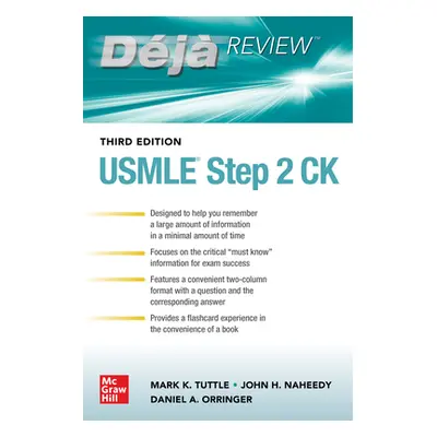 "Deja Review: USMLE Step 2 Ck, Third Edition" - "" ("Tuttle Mark")(Paperback)